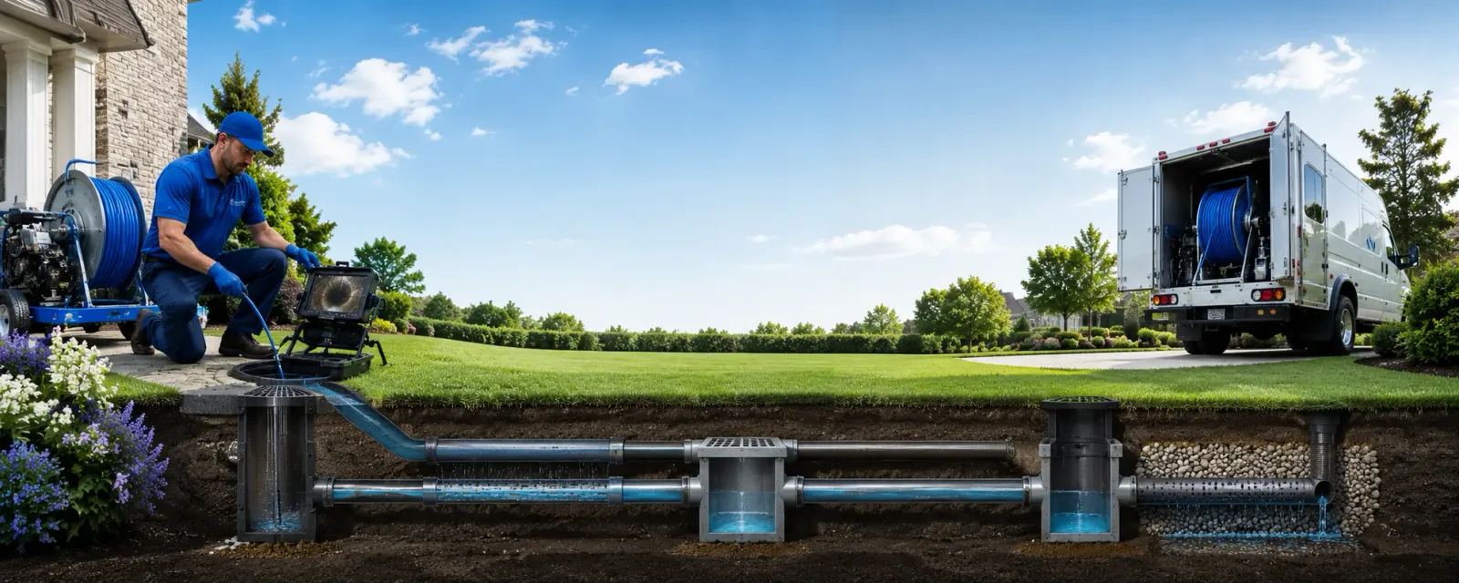 Outdoor drain cleaning information for Davis, CA
